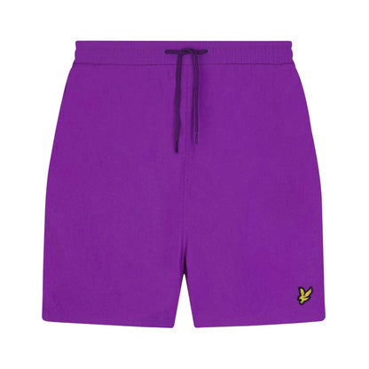 Purple - Front - Lyle & Scott Mens Plain Swim Shorts