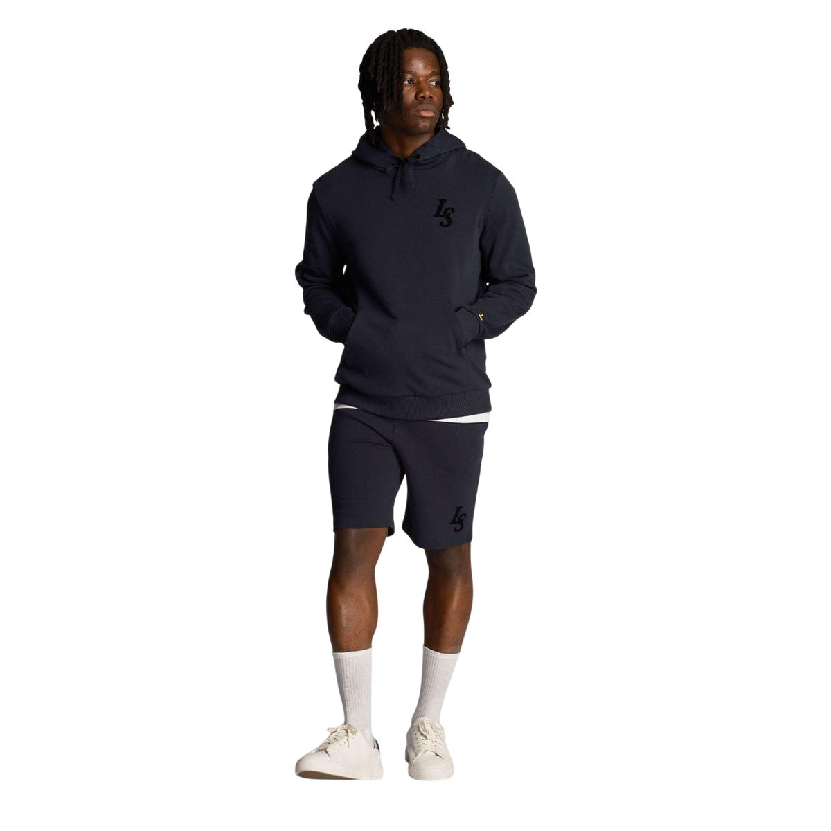 Navy - Lifestyle - Lyle & Scott Mens Club Emblem Hoodie