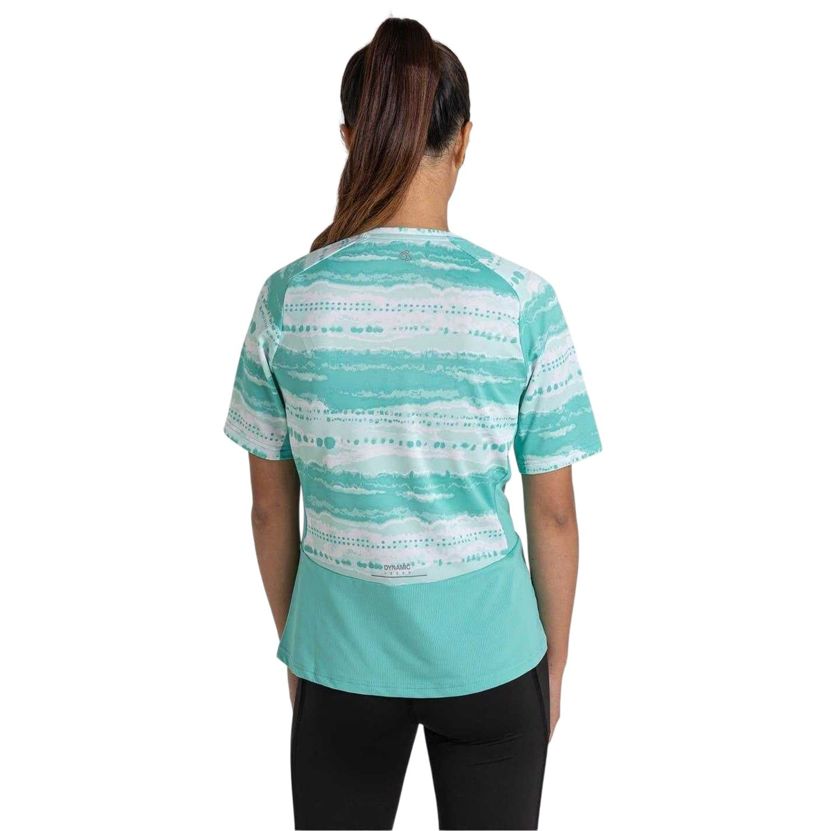 Ocean Green - Back - Craghoppers Womens-Ladies Dynamic Pro Printed Regular T-Shirt