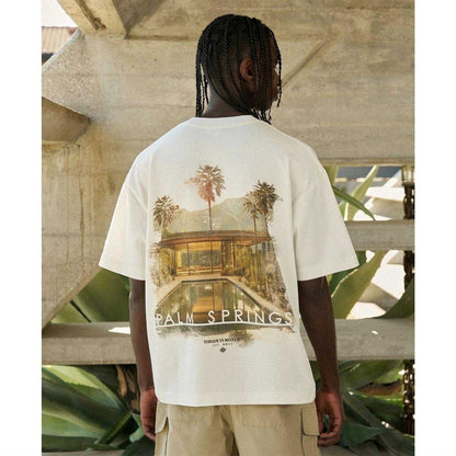 Off White - Pack Shot - Couture Club Mens Oversized T-Shirt