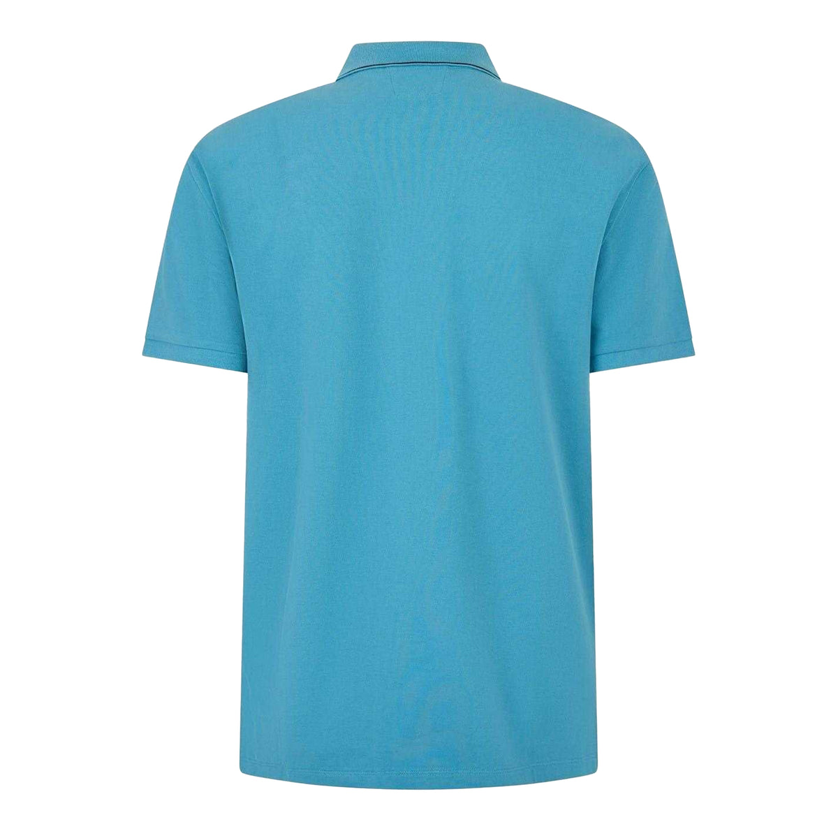 Aegean Blue - Back - C.P. Company Mens Logo Cotton Polo Shirt