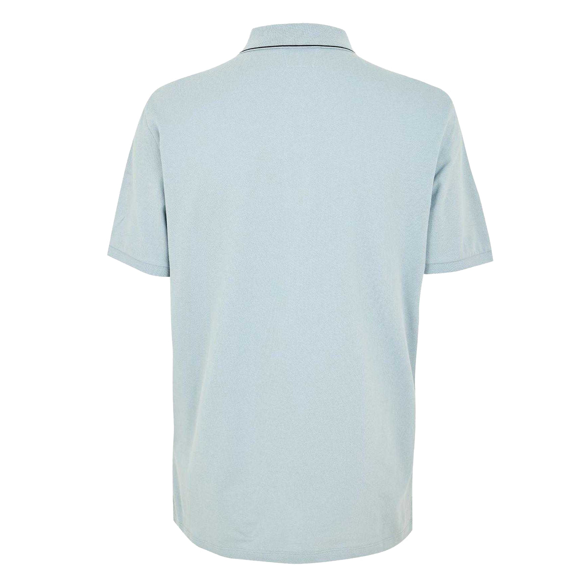 Silver Green - Back - C.P. Company Mens Logo Cotton Polo Shirt