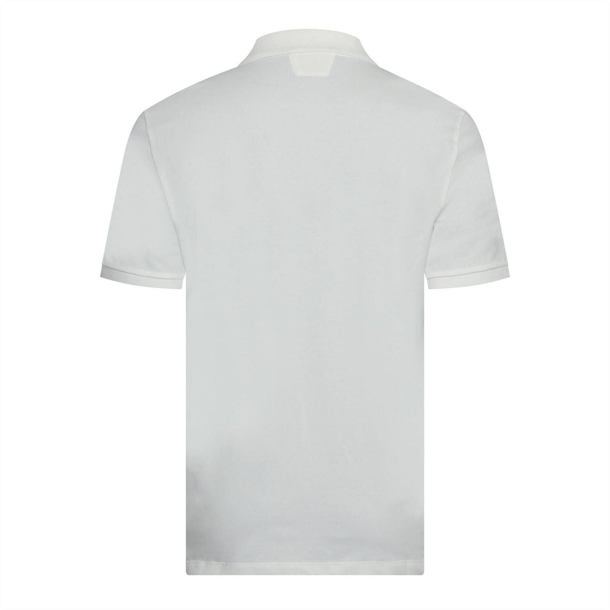 White - Back - C.P. Company Mens Pique Polo Shirt