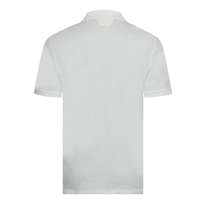 White - Back - C.P. Company Mens Pique Polo Shirt