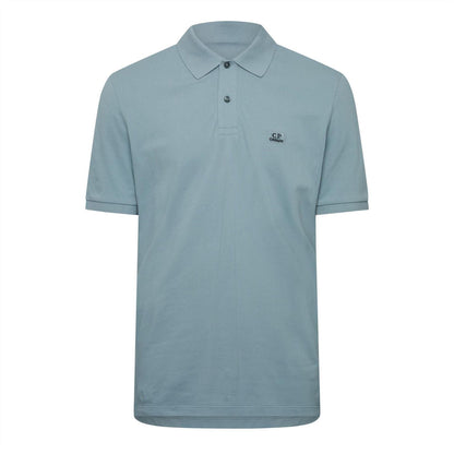 Blue - Front - C.P. Company Mens Pique Polo Shirt