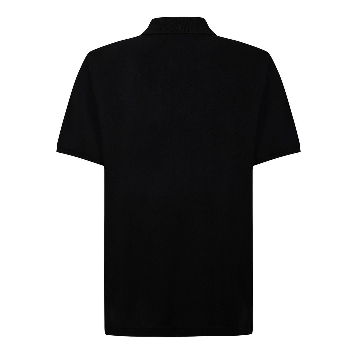 Black - Back - Moose Knuckles Mens Relaxed Fit Polo Shirt