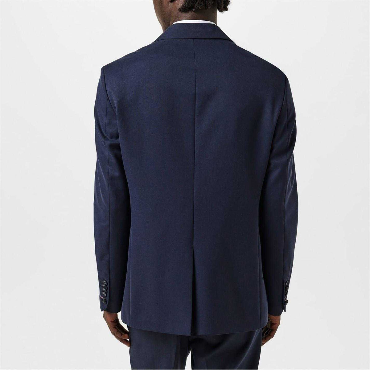 Navy - Pack Shot - Twisted Tailor Mens Double-Breasted Slim Suit Jacket