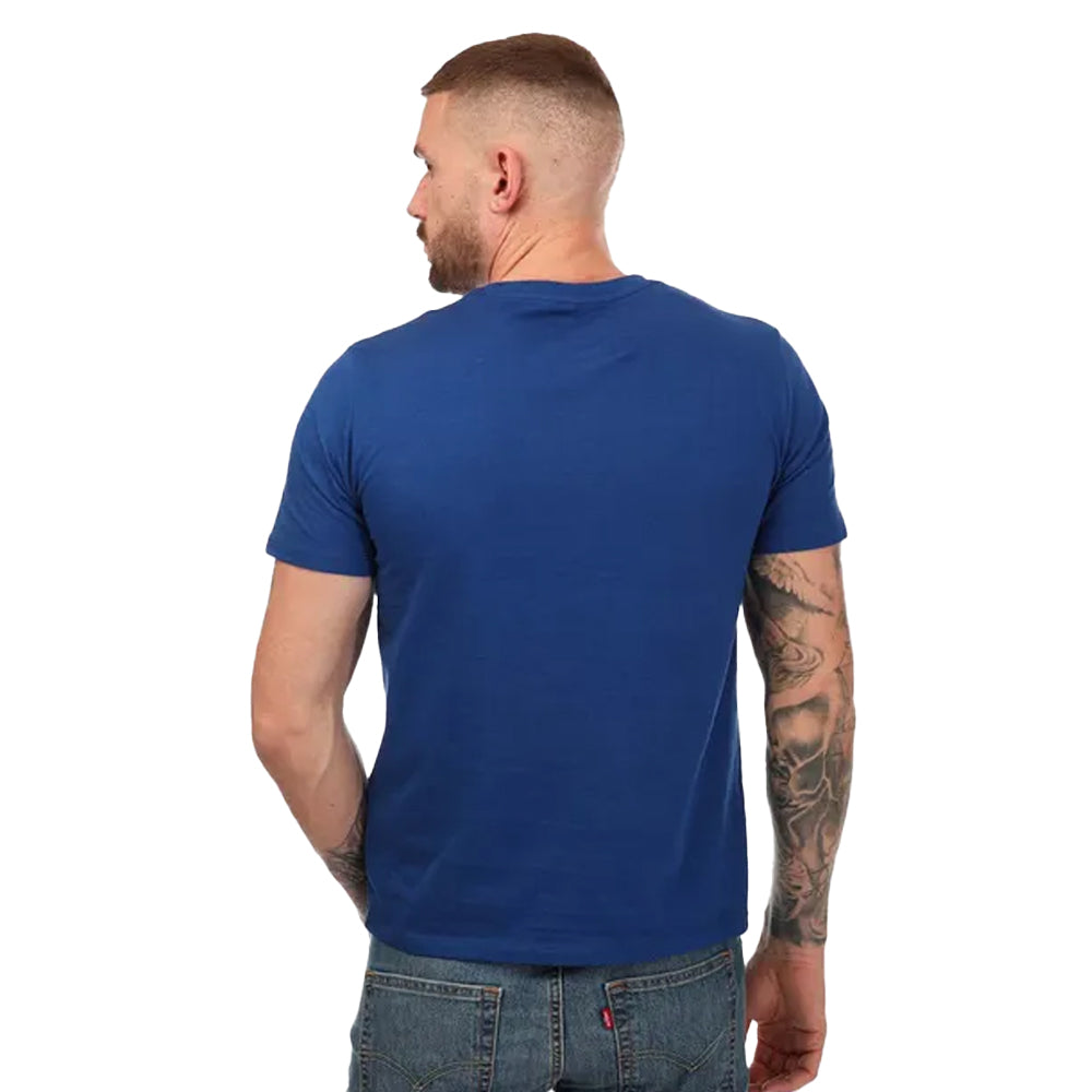 Dark Blue - Back - Levis Mens Classic Housemark T-Shirt
