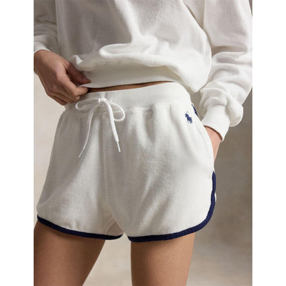 White - Lifestyle - Ralph Lauren Womens-Ladies Polo Relaxed Fit Shorts