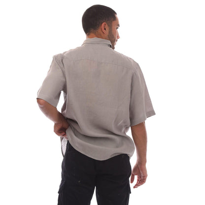 Grey - Back - Diesel Mens S-Emil Short-Sleeved Shirt