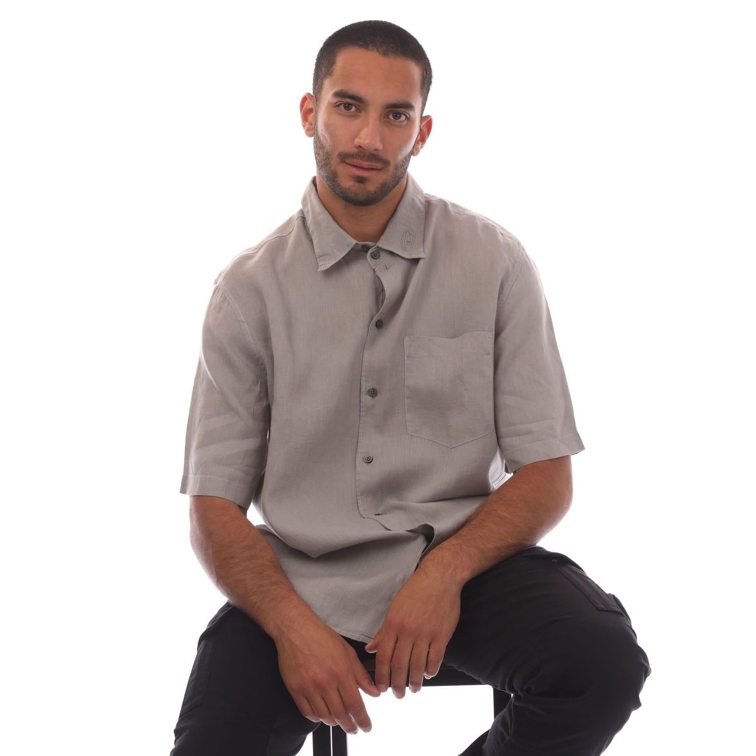 Grey - Lifestyle - Diesel Mens S-Emil Short-Sleeved Shirt