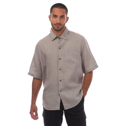 Grey - Front - Diesel Mens S-Emil Short-Sleeved Shirt