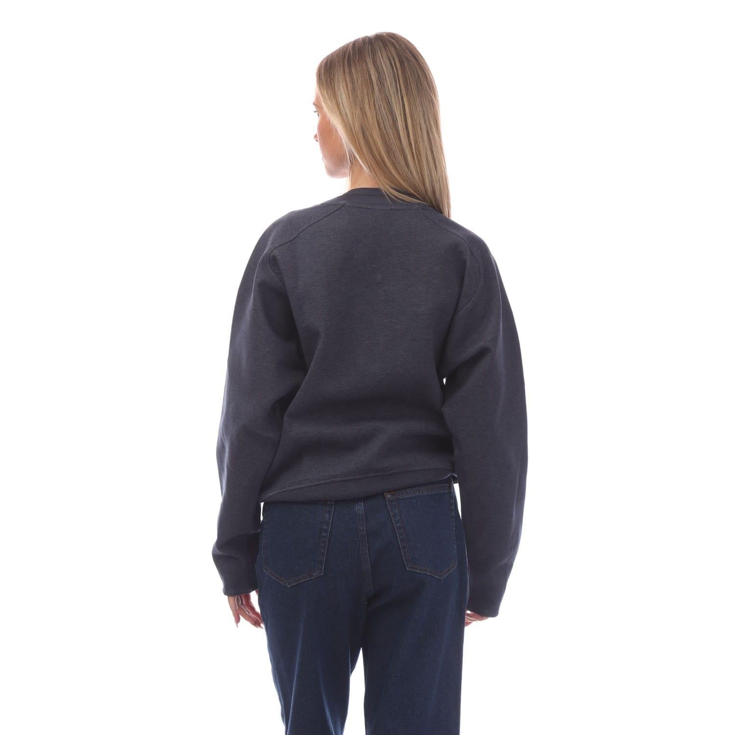 Dark Blue - Back - Boss Womens-Ladies Ebrande Crew Neck Sweatshirt