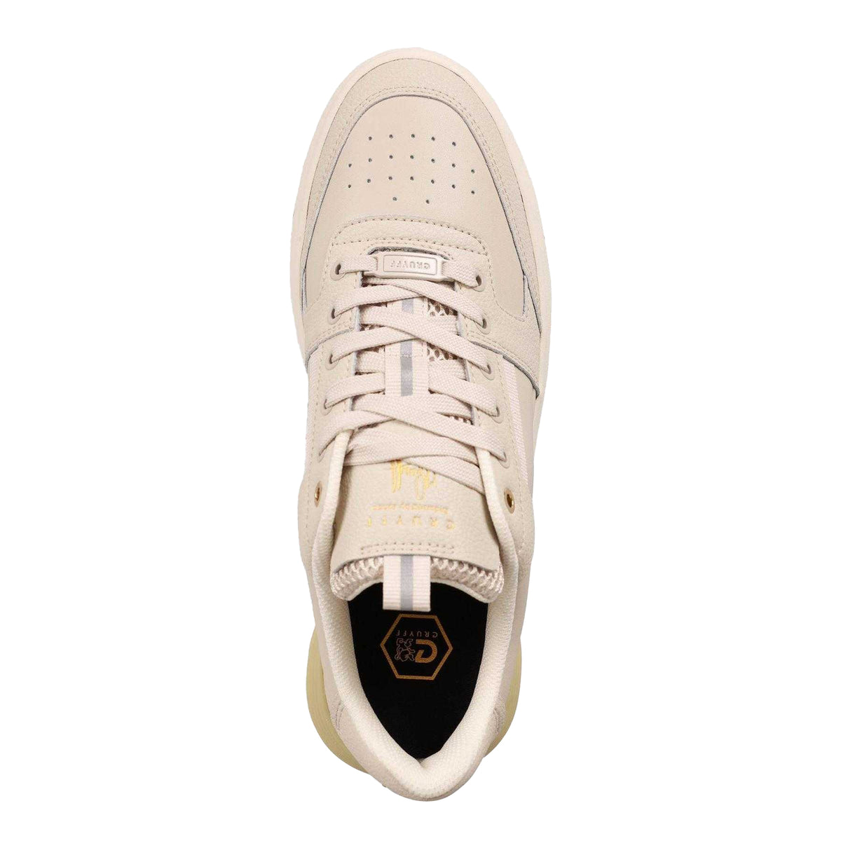 Cream - Lifestyle - Cruyff Mens Tennis Lace Up Platform Sneakers