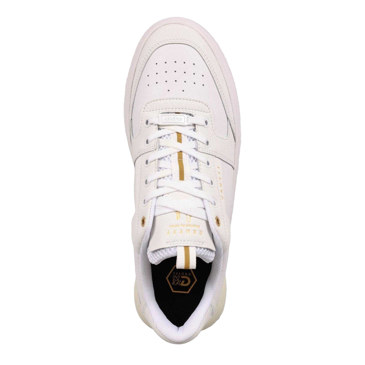 White - Lifestyle - Cruyff Mens Tennis Lace Up Platform Sneakers