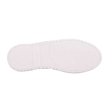 White - Pack Shot - Cruyff Mens Tennis Lace Up Platform Sneakers