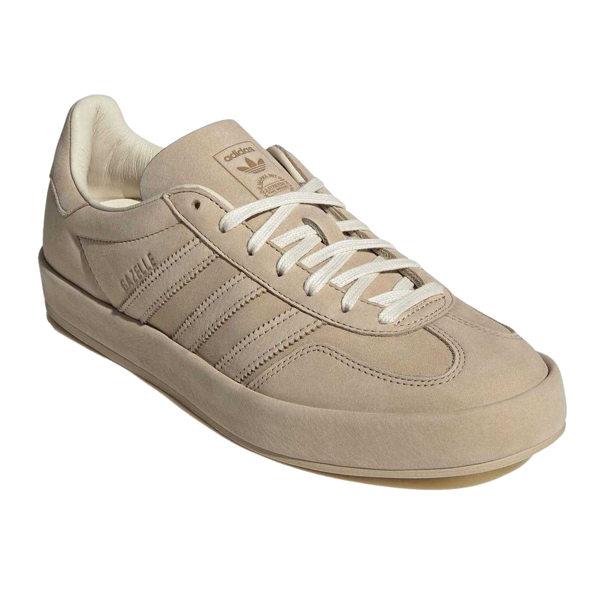 Beige - Lifestyle - Adidas Mens Originals Gazelle Lux Suede Low Top Sneakers
