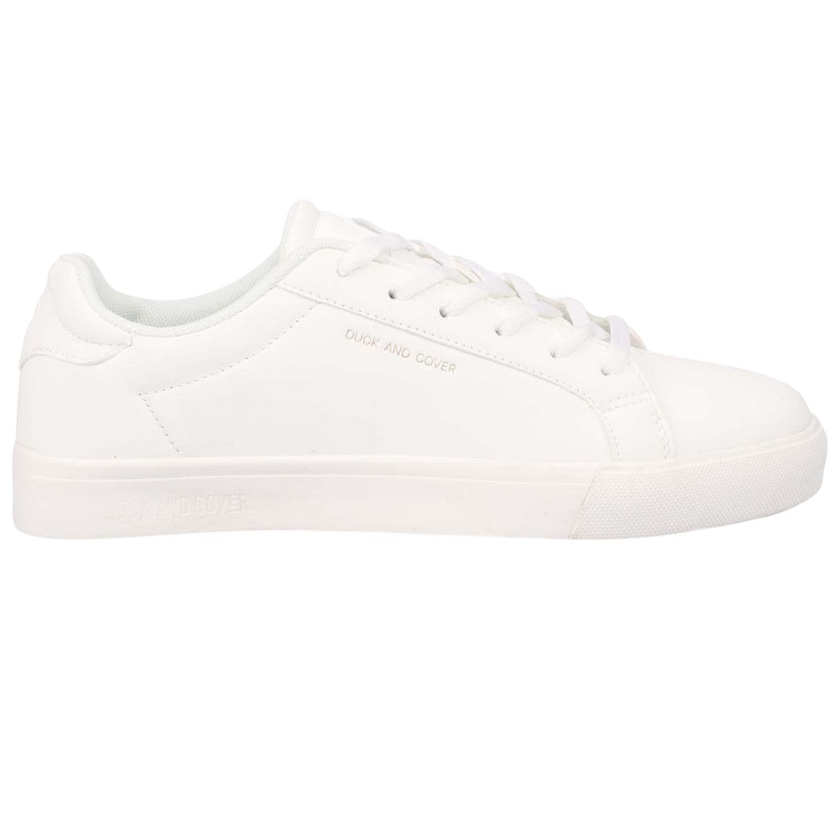 White - Lifestyle - Duck and Cover Mens Clasper Trainers