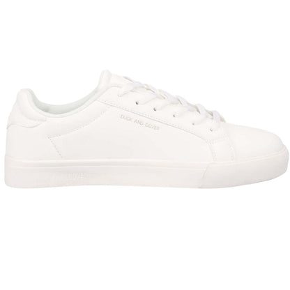 White - Lifestyle - Duck and Cover Mens Clasper Trainers