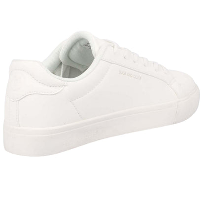 White - Back - Duck and Cover Mens Clasper Trainers
