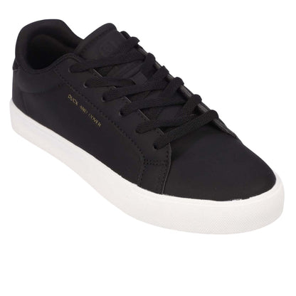 Black - Front - Duck and Cover Mens Clasper Trainers