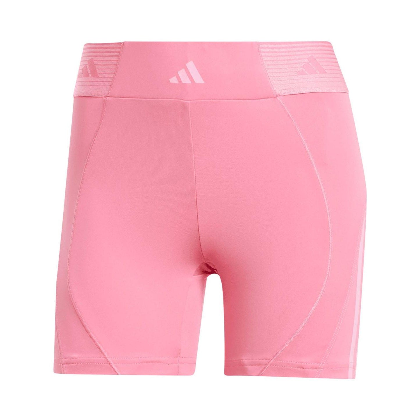 Pink - Front - Adidas Womens-Ladies Hyperglam Legging Shorts