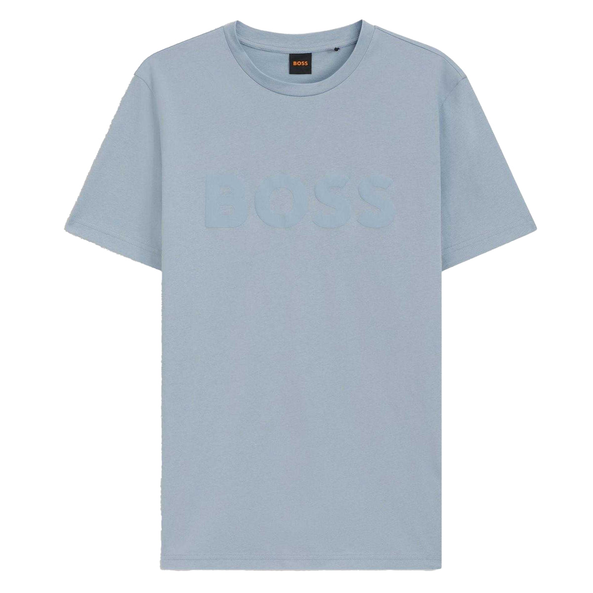Pastel Blue - Front - Boss Mens Thinking 1 Cotton Short-Sleeved T-Shirt