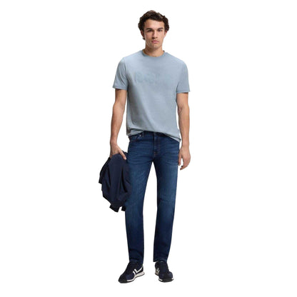 Pastel Blue - Pack Shot - Boss Mens Thinking 1 Cotton Short-Sleeved T-Shirt