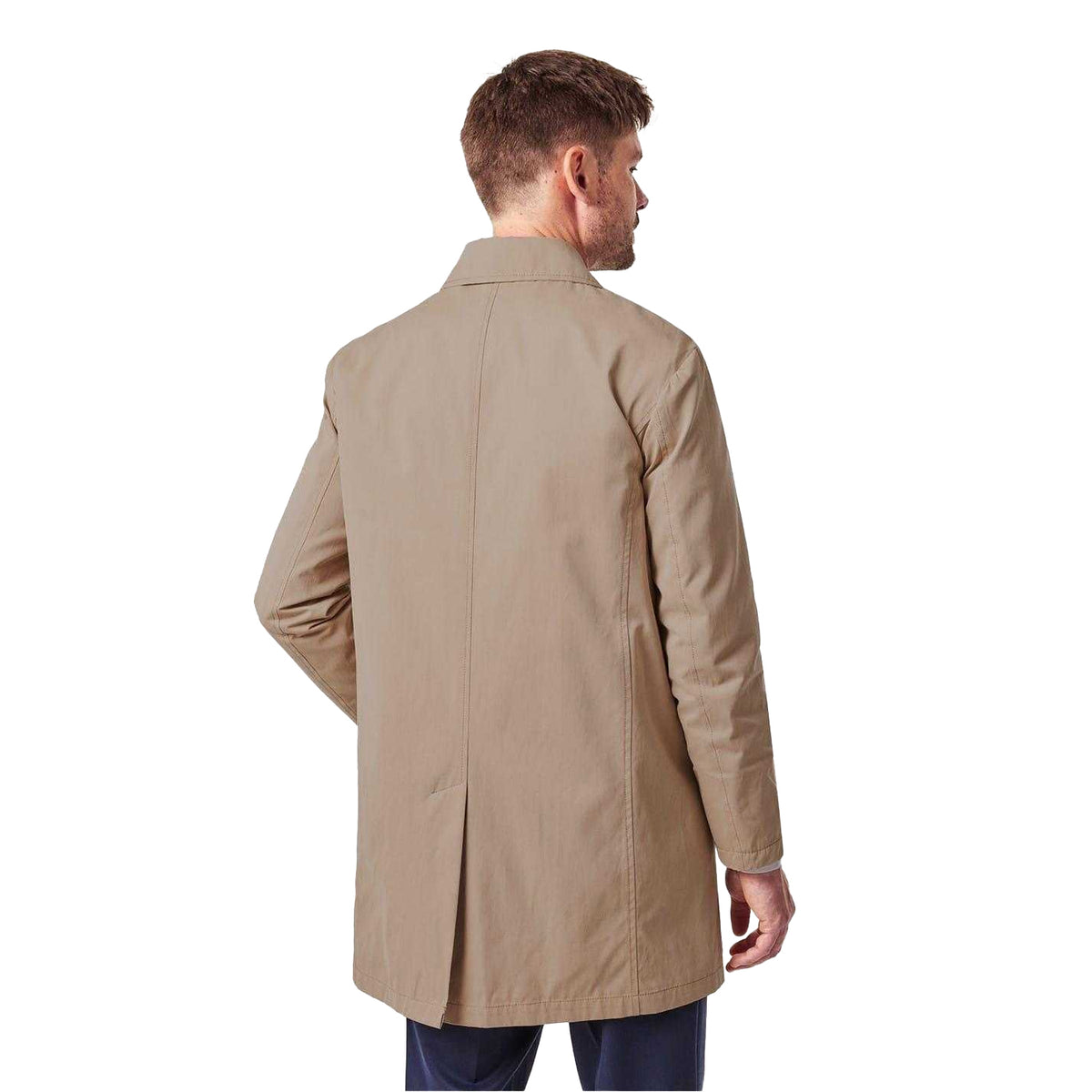 Neutral - Pack Shot - Twisted Tailor Mens Lightweight Mac Coat