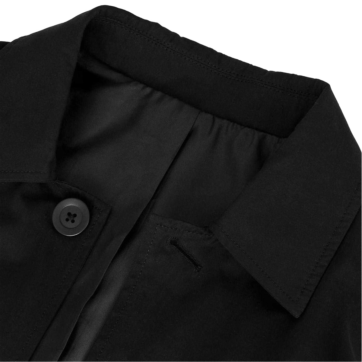 Black - Side - Twisted Tailor Mens Lightweight Mac Coat