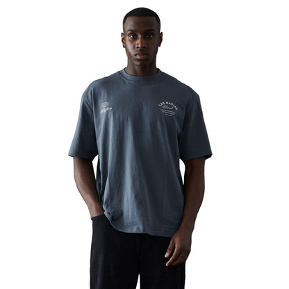 Blue - Front - Fiftyfive Mens Marias Crew Neck Safety T-Shirt