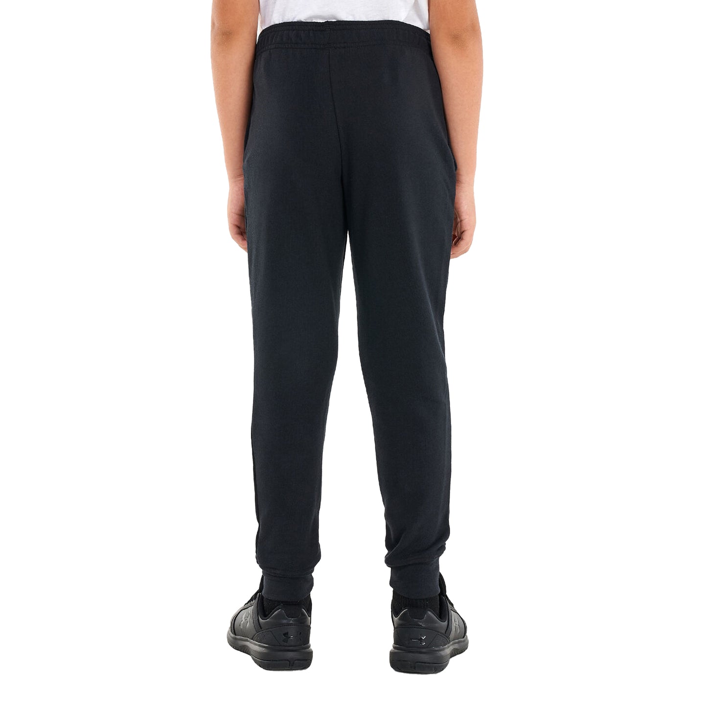 Black - Back - Under Armour Boys Rival French Terry Jogging Bottoms