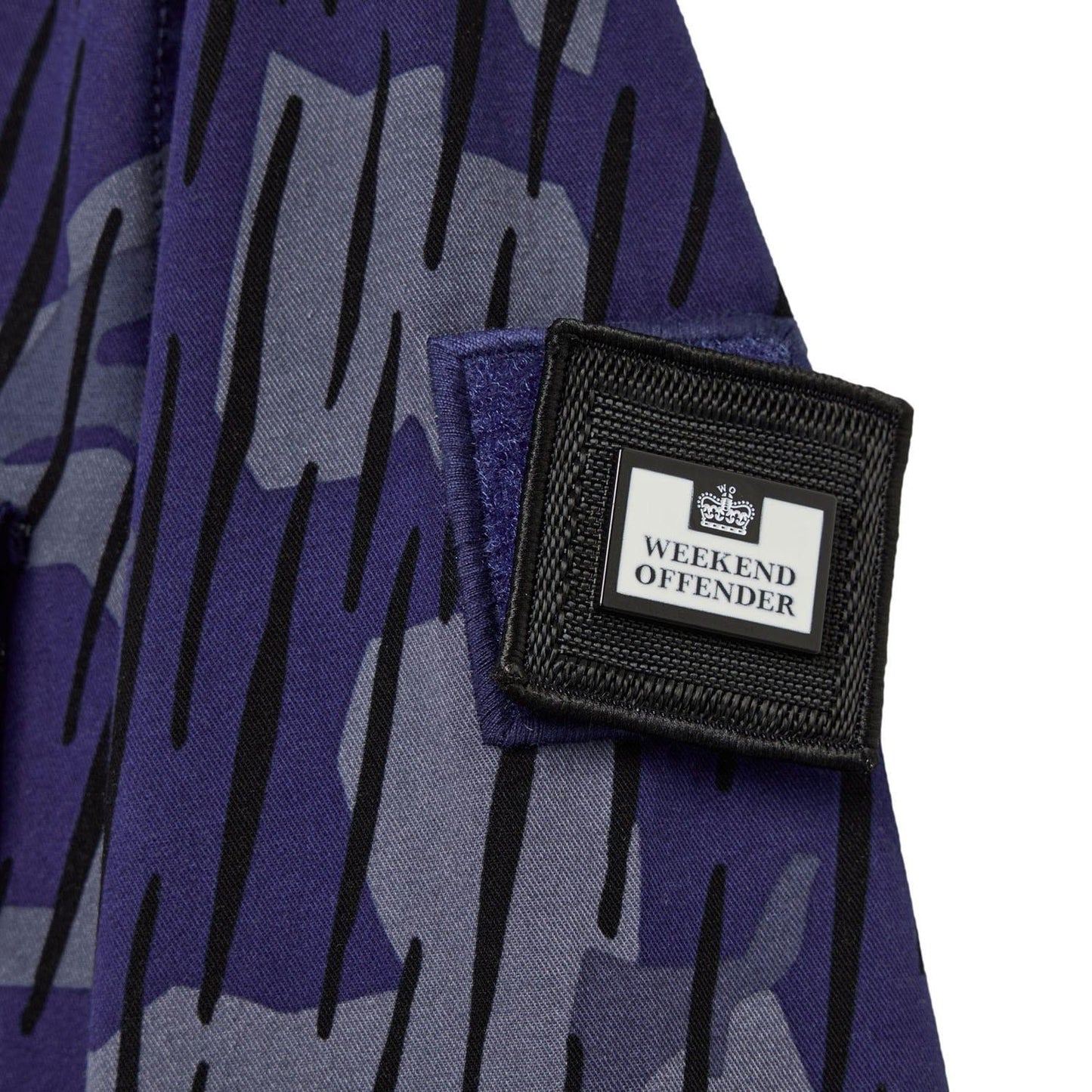 Navy - Lifestyle - Weekend Offender Mens Waya Camo Full Zip Overshirt