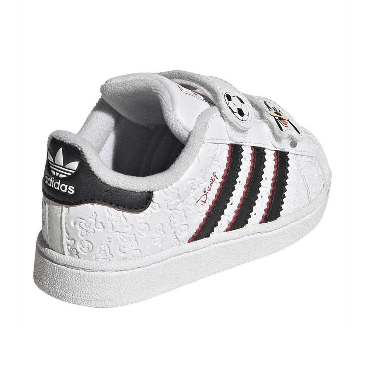 White - Back - Adidas Originals Infants Mickey Mouse Cartoon Shell Toe Sneakers