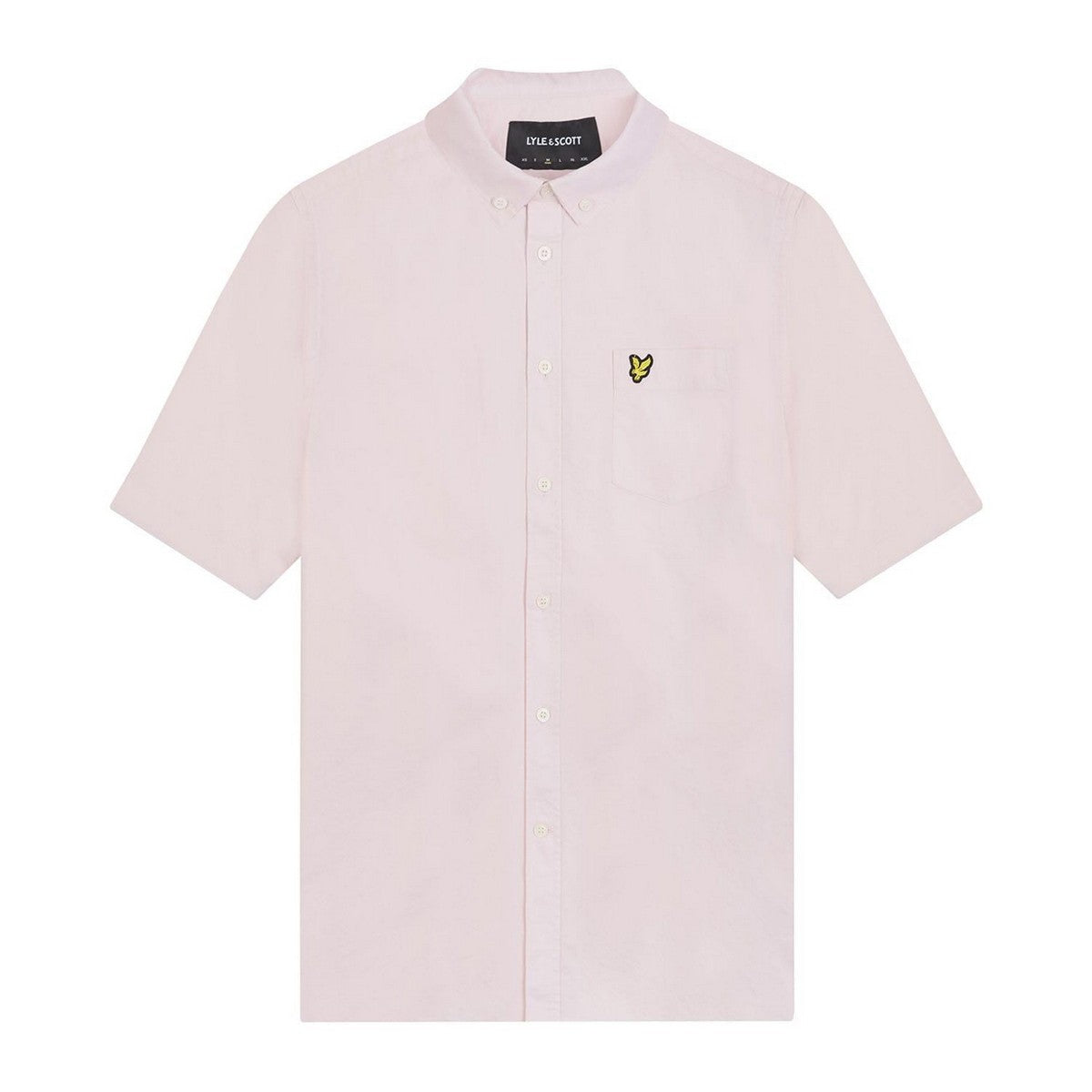Pink - Front - Lyle & Scott Mens Oxford Short-Sleeved Shirt