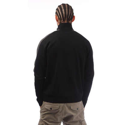 Black - Back - Boss Mens Quarter Zip Track Jacket