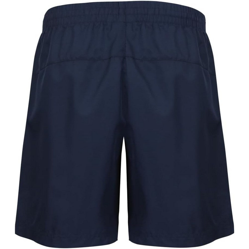 Navy - Back - Umbro Mens Premier Woven Long Shorts