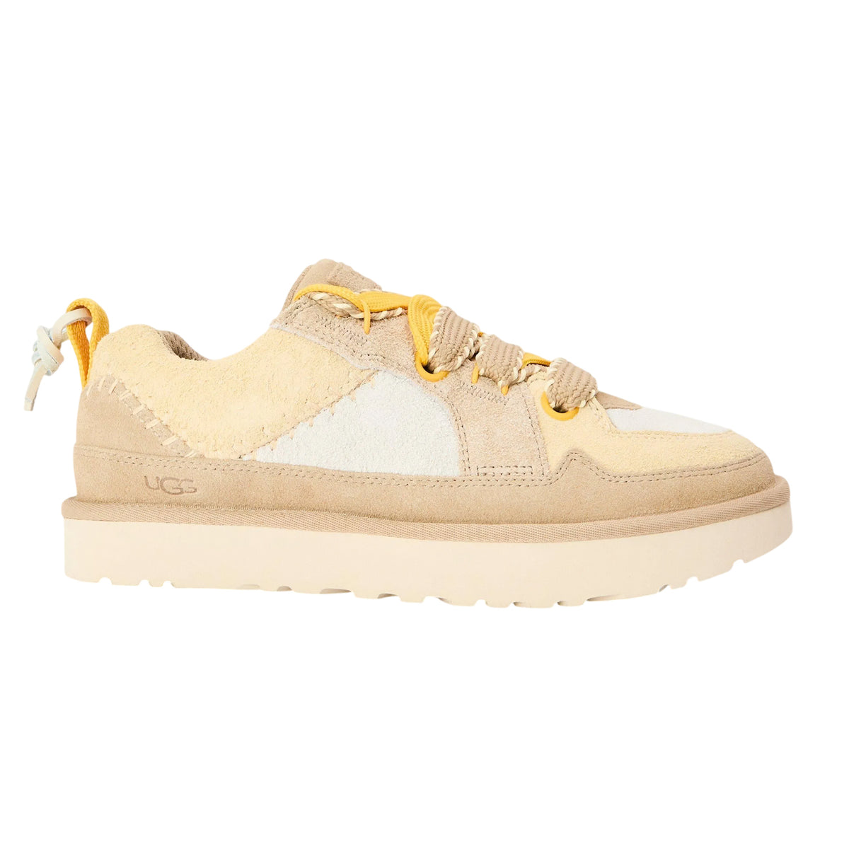 Mustard Seed - Front - UGG Womens Suede Low Platform Trainers