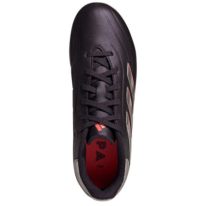 Aurora Black-Platinum Metallic-Turbo - Lifestyle - Adidas Childrens-Kids Copa Pure 2 League Synthetic Leather Firm Ground Football Boots