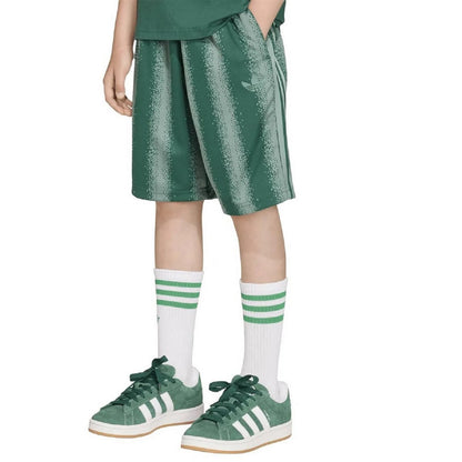 Green - Pack Shot - Adidas Originals Boys Minecraft Loose Fit Shorts