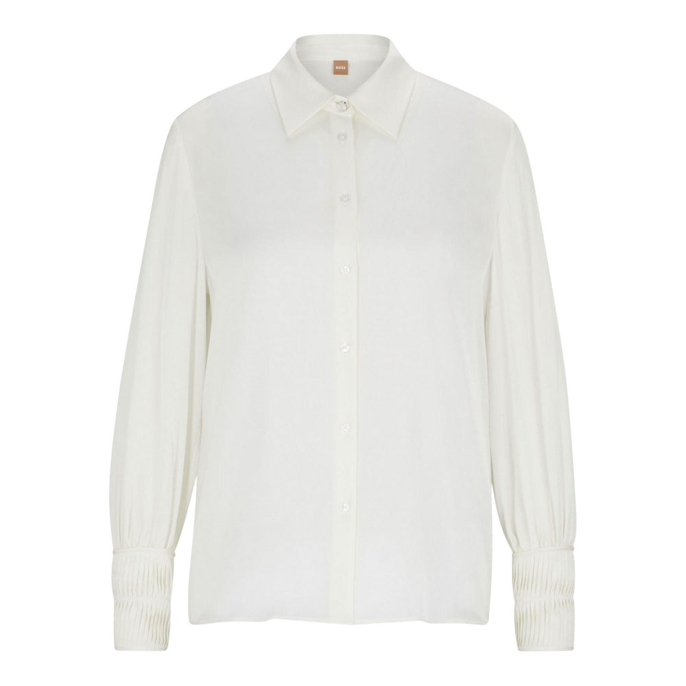 White - Front - Boss Womens-Ladies Benea Regular Blouse