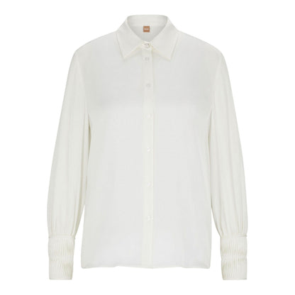White - Front - Boss Womens-Ladies Benea Regular Blouse