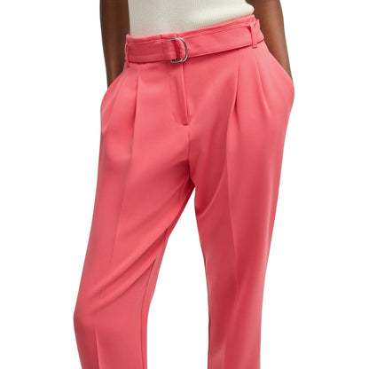 Pink - Side - Boss Womens-Ladies Tapiah Trousers