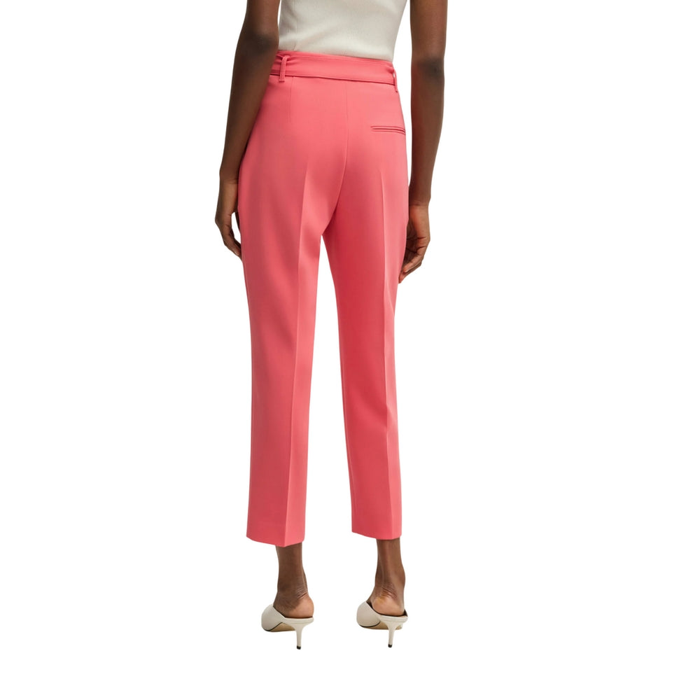 Pink - Back - Boss Womens-Ladies Tapiah Trousers