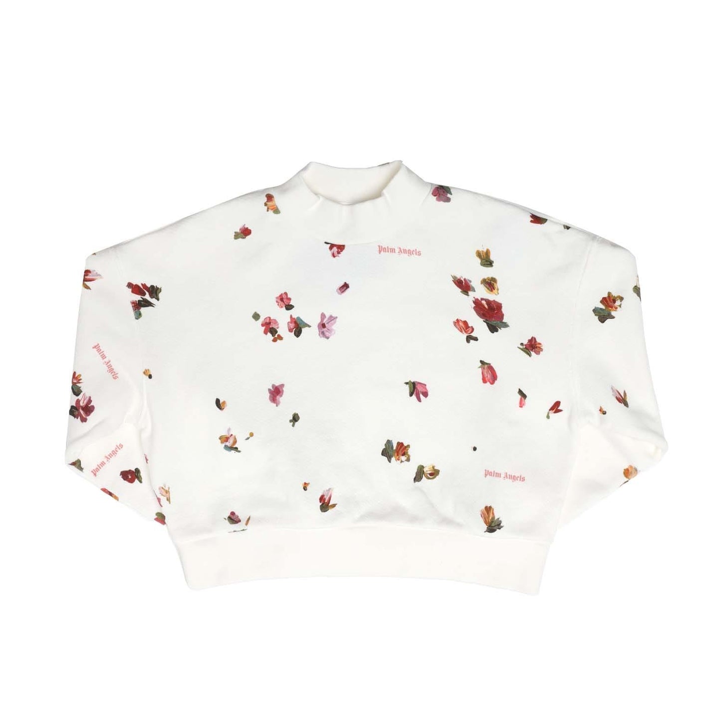 White-Red - Front - Palm Angels Childrens-Kids All-Over Print Sweatshirt