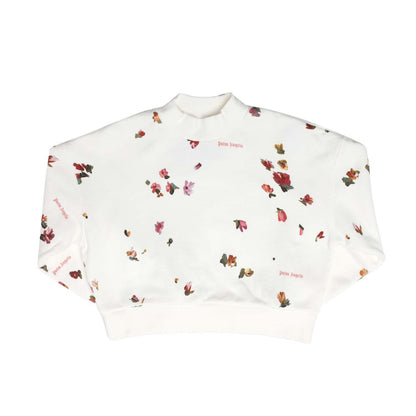 White-Red - Front - Palm Angels Childrens-Kids All-Over Print Sweatshirt