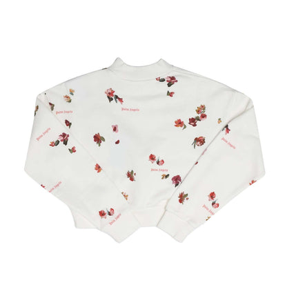 White-Red - Back - Palm Angels Childrens-Kids All-Over Print Sweatshirt