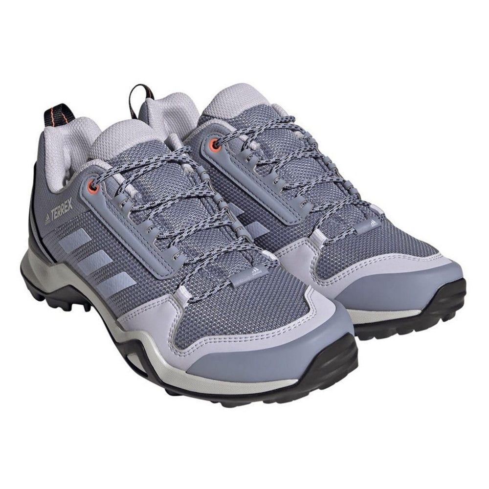 Violet-Silver - Front - Adidas Womens-Ladies Terrex AX3 Hiking Shoes