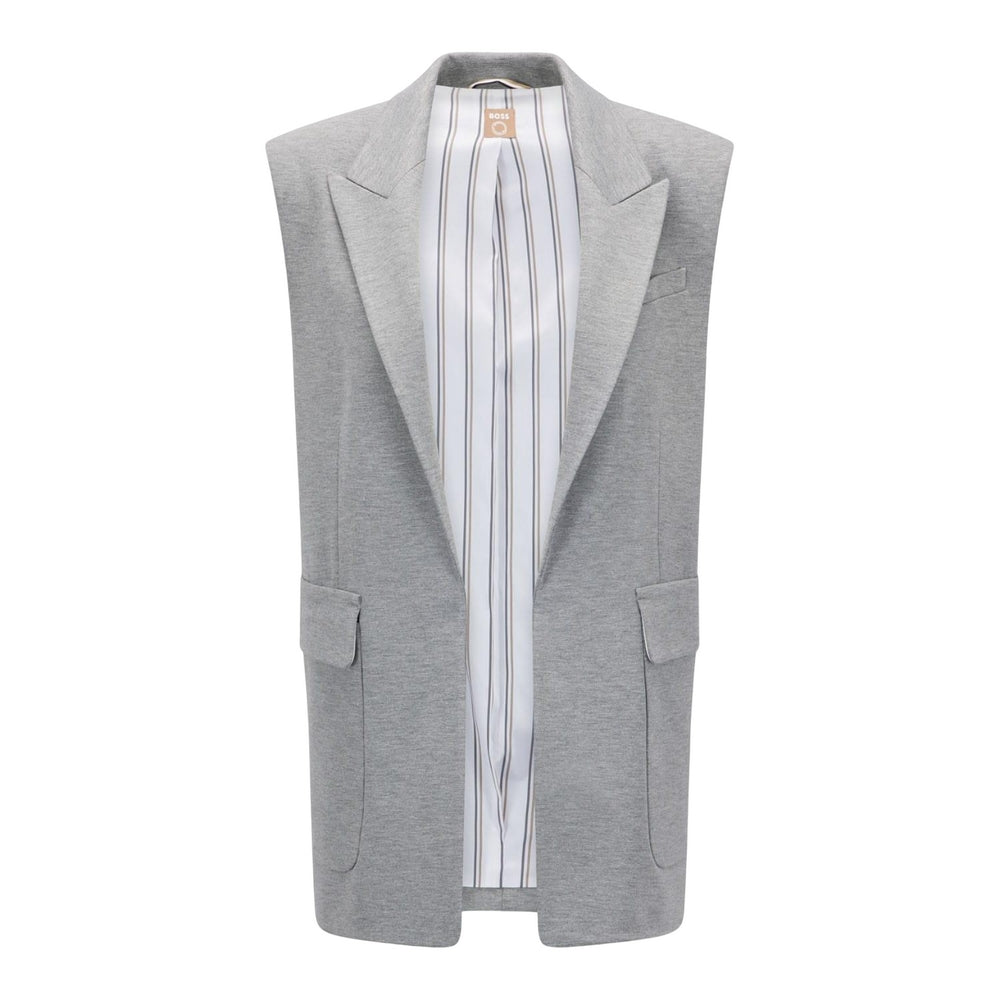 Grey - Front - Boss Womens-Ladies Jelonna Blazer