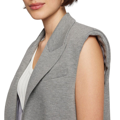 Grey - Back - Boss Womens-Ladies Jelonna Blazer